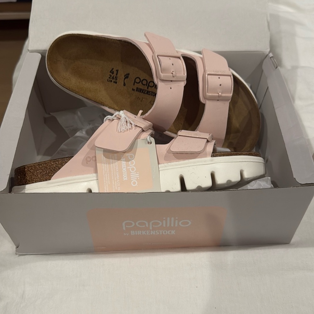 Brand New Papillio by Birkenstock Arizona Pap Chunky sz 41 (ladies 10)
